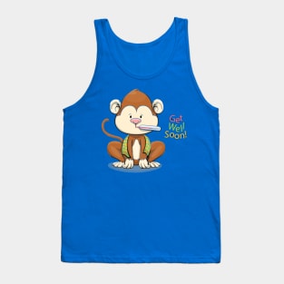 Get Well Soon Cute Monkey Tank Top